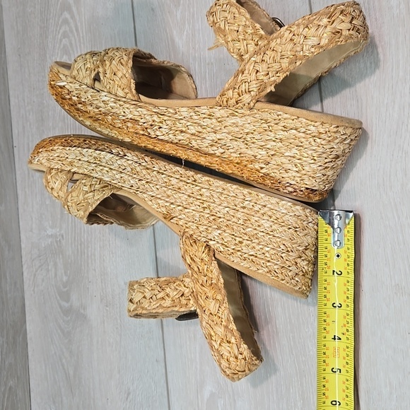 Stuart Weitzman Women Ankle Leather Wedge Platform shoes sz 10M - Picture 10 of 13